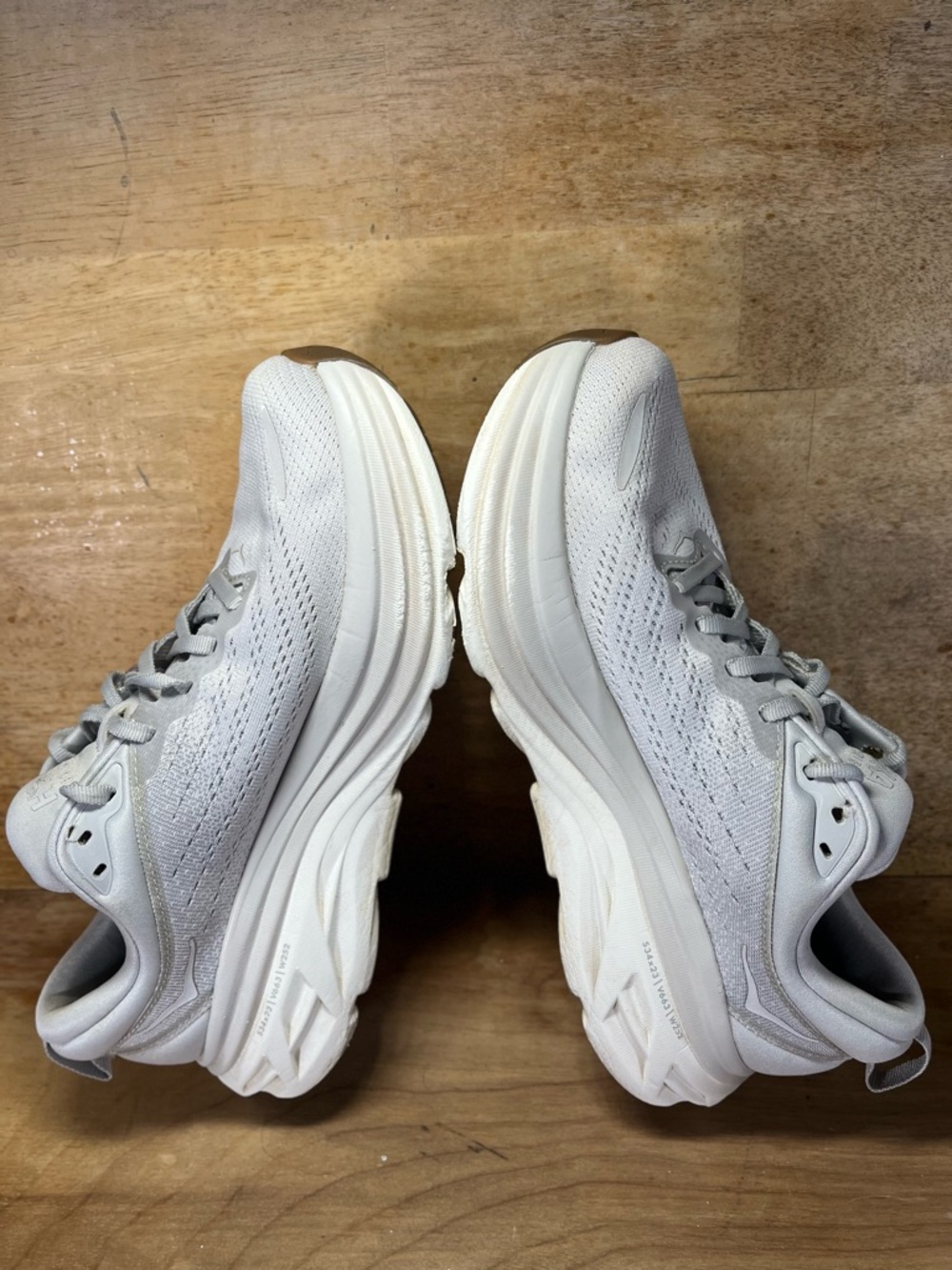 Hoka One One Bondi 8 Womens Size 8.5 Running Shoes Sneakers Lunar Rock - Picture 6 of 12